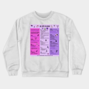 An LGBTQ Calendar Crewneck Sweatshirt